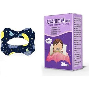 QEOTOH 30 Stks/doos Snurken Stickers Kinderen Volwassen Nachtslaap Lip Neus Ademen Orthotische Patches Mond Gesloten Tape Verbeteren