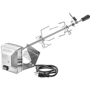 Onlyfire BRK-6013 Rotisserie Set RVS Gasbarbecue Accessoire Spit voor Weber Spirit 300 serie, Genesis 300 serie en oudere modellen gasgrill
