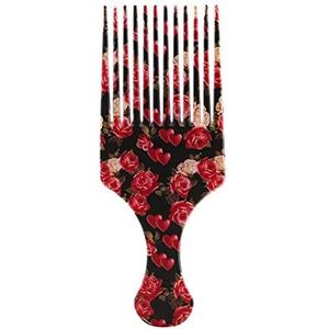 DieffematicSZ kam Oil Comb Hair Style Fluffy Long Tooth Comb Salon Hair Styling (Color : L)