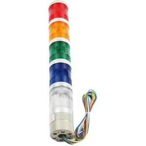 LTA-505 - Veiligheidsstapellamp - Rood Groen Geel - 5-laags - AC 220V 110V - DC 12V 24V - LED