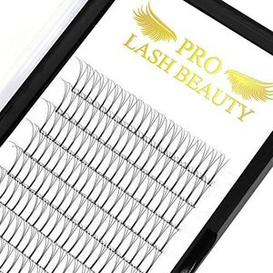 Pro LashBeauty Wimperextensies, kant-en-klaar, 3D, 4D, 5D, 6D, voor volume, 0,07, 0,10, 3D-D-0,10, 13 mm