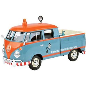 Motormax Richmond Toys 1:24 79555 Volkswagen Type 2 Service Pick up Van (Gulf Blauw/Oranje)