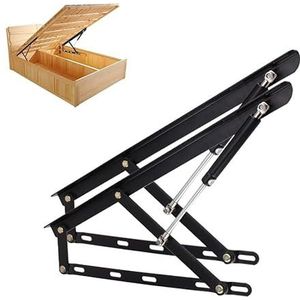 KRXSOBNV, 2x praktisch hefbedmechanisme, hardware, bovenste hefframe, meubel, opbergbedhefmechanisme,Pneumatische bedlift beugel(900mm)