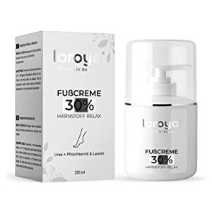 loroya® - Het origineel, peelende voetcrème, 30% ureum, 250 ml, voor droge en gebarsten huid, littekenverwijdering, perzikolie en lanoline, versnelt regeneratie