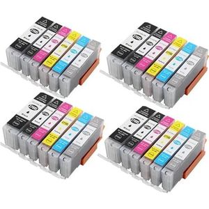PGI-270 CLI-271 inktcartridge compatibel met TS5020 MG5720 TS6020 MG6820 MG7720 TS8020 printer(4 SET 24PCS)