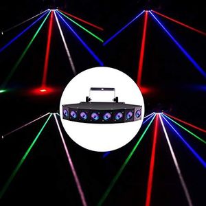Discobol, LED-8-kanaals DMX512 podium lichtstraallicht, met afstandsbediening voor KTV bar, Wedding Club lichteffect MXCZZ