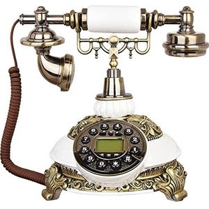 VDLLQYN, Vintage telefoon, retro telefoon antieke vaste lijn, vaste telefoon for desktop en decor, oude telefoon for thuis, kantoor, hotel ，Antieke telefoon