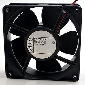 LMNCBVYA Ailsa Hexi MULTIFAN 4214 DC24V 4.3W 12CM 120x120x38mm High-Performance 2-Wire Cooling Fan for Laptops