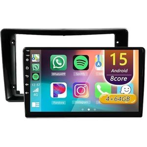 Android 15 Radio,voor Hyundai i40 2011-2017, 9 Inch Touchscreen Autoradio Met Wireless CarPlay Android Auto Bluetooth WIFI GPS-navigatie Swc(A 4core (2G+32G))