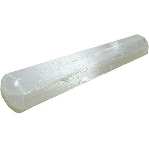 Reikiera Selenite Stone Massage Wand Spiritual Balancing Reiki Healing Energy 9-11 cm-GN