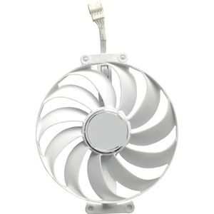 95MM 7PIN CF1010U12S RTX3070 GPU-ventilator, voor ASUS voor ROG voor Strix RTX3090 3080TI 3080 3070TI 3070 Witte grafische kaartkoelventilator(4PIN)