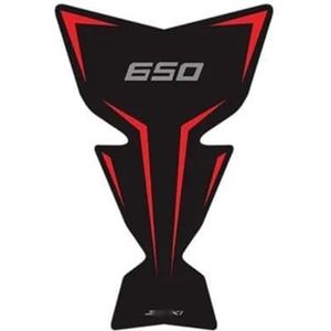 Antislipstickers Voor Kawasaki Z650 Voor NINJA650 2017-2024 Motorfiets Tank Doorzichtige Pad Knie Grip Transparante Leren Stickers(Red-1pcs8)