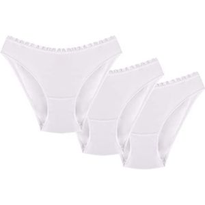Wolbar Dames Mini Slips WB155, (3-pack) Wit, M