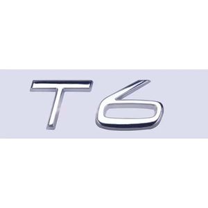 Vervanging van Auto-Emblemen, voor Volvo T6 Embleem Logo Frame Trim Compatibele Emblemen Teken Letters Badge Logo Auto-Accessoires,A