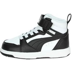 PUMA Rebound V6 Mid sneakers, Zwart/Grijs/Wit, Maat 19