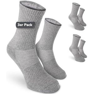 Safersox muggenwerende sokken, 3 Paar, Gemêleerd grijs, 35-38