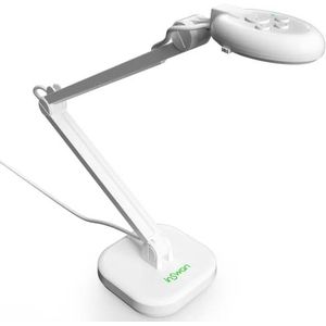 INSWAN INS-2 Documentencamera, 4K Ultra HD, 13 MP, autofocus, dual led en microfoon, compatibel met Windows/Mac/iPad/Chromebook, voor training en webconferenties