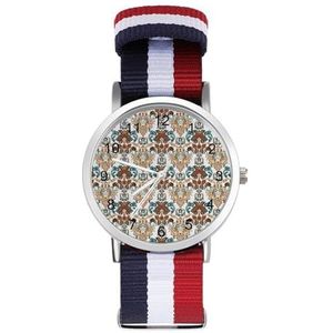 Retro Barok Casual Heren Horloges Voor Vrouwen Mode Grafische Horloge Outdoor Werk Gym Gift