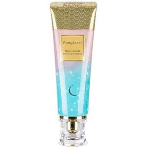 BodyAccel Niacinamide Whitening Tandpasta – Zachte natuurlijke verzorging, verwijdert diepe vlekken, perziksmaak, verbetert tandvleesgezondheid en zorgt voor een frisse adem (1 stuk)