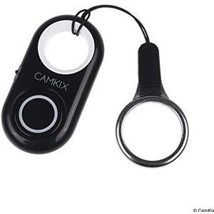 2 x camerabonden-afstandsbediening met Bluetooth®-technologie - sleutelkoord met afneembare armatuur - karabijnhaak - registreer foto's/video's draadloos tot 10 m afstand op iPhone/Android