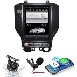 Android 15 Autoradio Navi voor F-ord Mustang (2015-2019) 10.4 ""Touchscreen Car Multimedia Player met draadloze carplay GPS-navigatie Bluetooth5.0 HIFI FM 5G-WiFi SWC DSP MIC,4g+64g