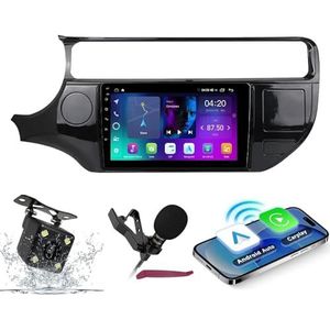 Android 14 Autoradio Navi voor K-ia RIO 4 K3 2011-2017 9 ""Schermradio met draadloze carplay Android Auto GPS Navigatieondersteuning Bluetooth 5.0 HIFI FM 5G-WiFi SWC MIC-camera,M200s
