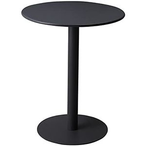 Prachtige ronde salontafel van 60 x 73 cm, kleine ronde tafel van ijzer, kleine eettafel voor huishoudelijk gebruik, melktheewinkel/café-onderhandelingstafel (Kleur: B)