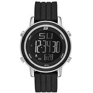 Skechers - Westport Digitaal quartz horloge met zwarte siliconen band voor dames SR6012