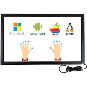 DeYoWo 32 inch infrarood touchscreen-frame, IR-touchscreen-overlay, touchscreen-paneel, vrije driver