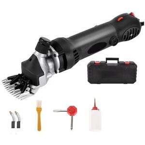 Elektrische Scheerwolsnijder Trimmer Gepluimde Schaar Tapijtfader Professionele Schapentondeuse 900W Power Hair Cutting Machine Hoge Snelheid Prestaties(Black)