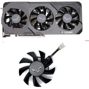 3 stuks 75 mm 4-pins koelventilator voor ASUS TUF Gaming X3 RX 5700 XT RX5700 grafische kaartventilator FD8015U12S GPU-ventilator(4PIN)