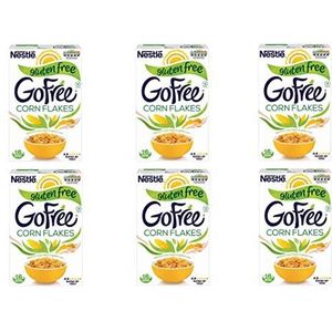 6x Nestlé GO Free Corn Flakes glutenvrije maïsvlokken granen melk & yoghurt 375g