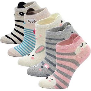 Kinderen Sokken Meisjes Kleurrijke Katoenen Sokken, Kerst Sokken Kinderen Grappige Sokken Peuter Meisjes Dieren Sokken, 2-4 jaar