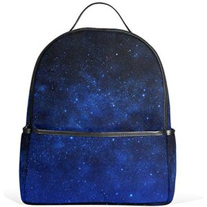 My Daily Blauwe Gradient Galaxy Star Nebula Rugzak voor Jongens Meisjes School Boekentas Daypack, multi, 12.6""L × 14.8""H x 5""W