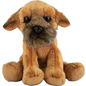 Pluche Knuffel Dieren Border Terrier Hond 13 cm - Speelgoed Knuffelbeesten - Honden Soorten