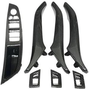 Handgrepen Het Interieur Auto 7-delige Set Koolstof Voor Vezel Auto-interieurdeurgrepen LHD RHD Voor BMW 5-serie F10 F11 F18 520i 523i 525i 528i 535i(‎Lhd Assembly Set)
