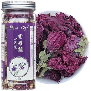 Plant Gift Dried Violets 35g/1.23oz 紫罗兰 Violet Flower, Sweet Violet Tea， Eetbare gedroogde bloemen, Violet Leaf Tea, Natural Food Coloring