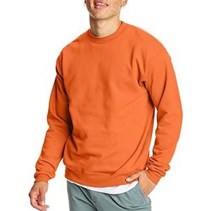 Hanes EcoSmart SweatshirtEcoSmart Ecosmart Sudadera moletom Ecosmartarrr Cher Annennerrarrern Ecosmart-sweatshirt voor heren, Veiligheid Oranje, L