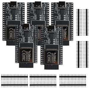 AZDelivery 5 x ESP32 Board Dev Kit C V4 NodeMCU WLAN WiFi Development Board ongesoldeerd met USB-C aansluiting, compatibel met Arduino inclusief e-book (opvolger module van ESP32 Dev Kit C)