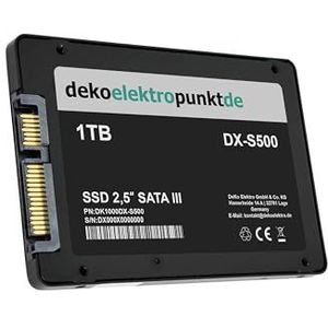 dekoelektropunktde 1TB SSD harde schijf geschikt voor Asus N46VM-1B N46VM-V3018V N46VZ N46VZ-1A N46VZ-1B, alternatieve vervanging