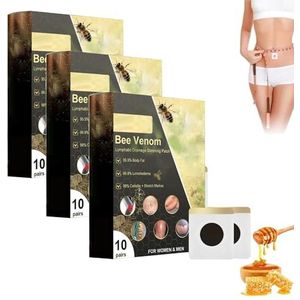 Dooeka Bijengift Lymfedrainage afslankpleisters, Dooeka Bijengift afslankpleisters, Dooeka Bijengiftpleisters, Bee Venom pleister (3 stuks)