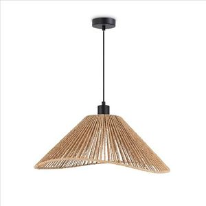 Paco Home LED Hanglamp Woonkamer Hanglamp Eetkamer Hanglamp Keuken Kap Papier Deco Boho Stijl E27, Kleur:Zwart, Lamptype__Kleur:Typ 2