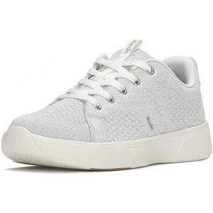 Keds Blislc-5c Fashion Sneaker voor dames, Zilver Gebreid, 2 UK Wide