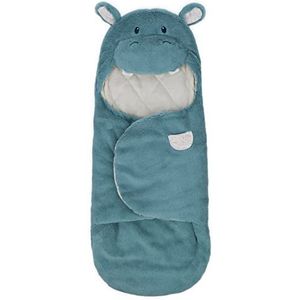 GUND Oh So Snuggly: Hippo Baby Pluche Wrap Deken, Blauw/Crème, 61 cm Maat
