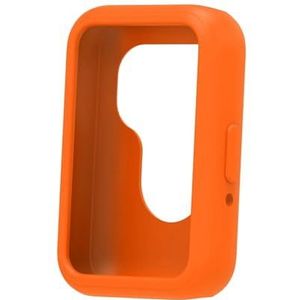 szutfidy Horloge Siliconen Case Comfortabele Fit Smartwatch Beschermende voor 3 Slijtvaste Anti-kras Eenvoudig te installeren Bumper Shell Oranje