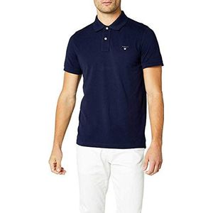 Gant Polo korte mouw Blauw Polo rugger donkerblauw rf 2201/433