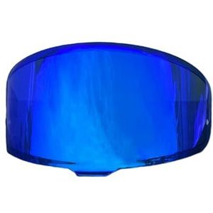 Motorhelm vizier lens, Helmvizier, Z8-schild for SHOEI RF1400 NXR2 CWR-F2 Ca-SCO Moto Shield Zonnebrandcrème Windscherm Motorhelmvizier (vizierbasis)(Revo Deep Blue-day Use Only)