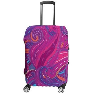 Bloemen Paisley Indian Print Reizen Bagage Cover Wasbare Koffer Protector Past 19-32 Inch Bagage