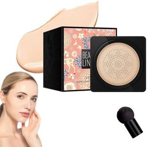 Beauty Cream – Mushroom Head Makeup Brush, Wonderninelife Beauty Cream, Beauty Linasi Clear Cover Beauty Cream, Concealer Lasting Nude Makeup (Color : Ivory White-B)