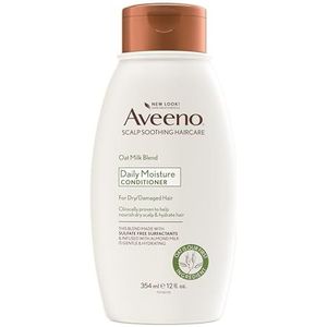 Aveeno Kalmerende havermelkmix conditioner voor dagelijkse vocht en lichte voeding, sulfaatvrije conditioner, geen kleurstoffen of parabenen, 12 fl. oz